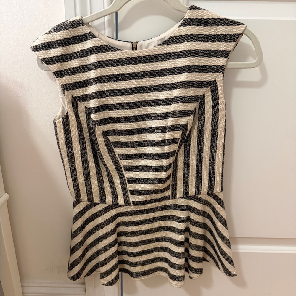 Etcetera Pattern Peplum Top